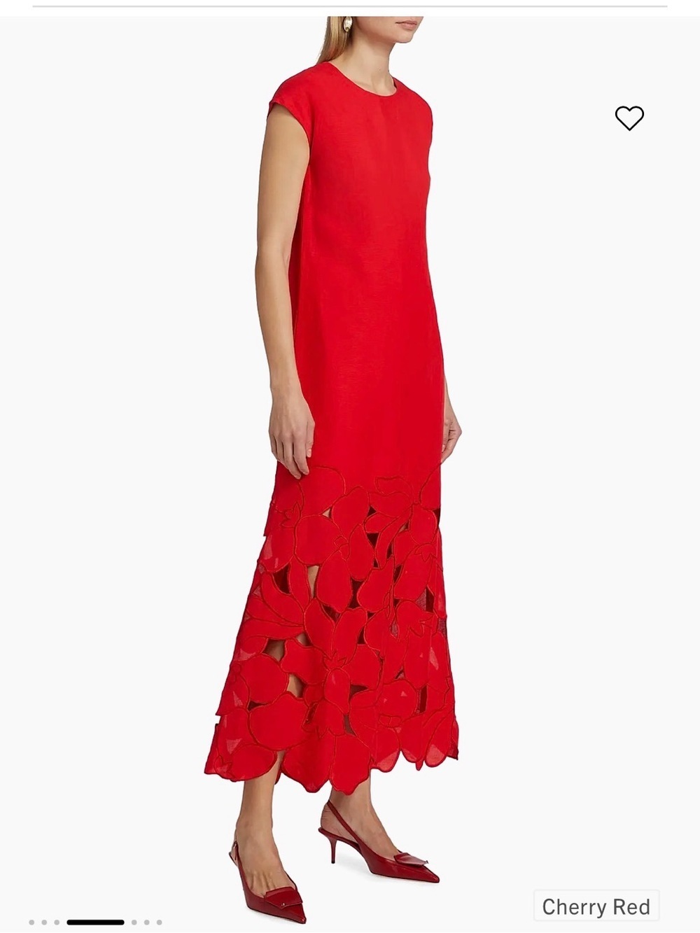 SACHIN & BABI Sabette Maxi Dress size 0 cherry cutout shirt dress. - Picture 8 of 17